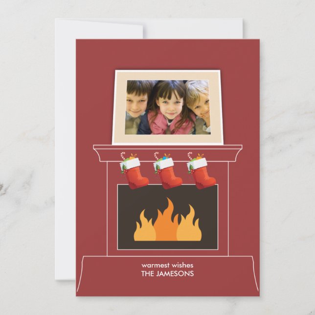 Carte de voyage photo Mantelpiece (Devant)