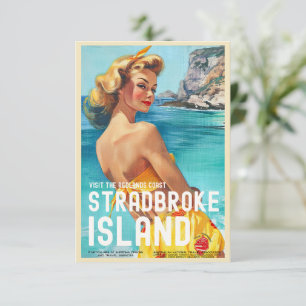 Carte de voyage vintage Style Strada Island