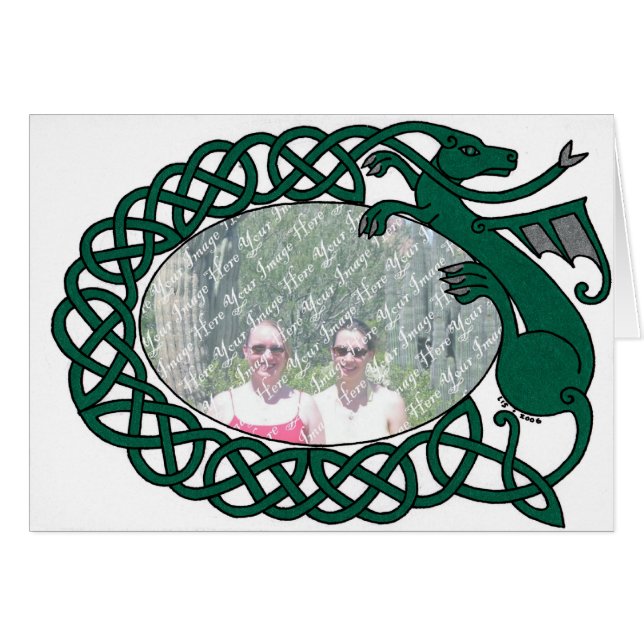 Carte de vue de dragon (Devant horizontal)