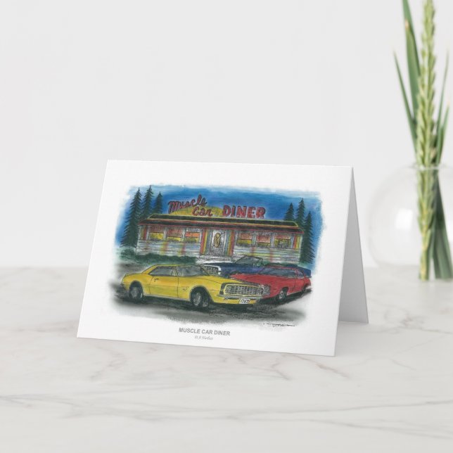 Carte de WAGON-RESTAURANT de VOITURE de MUSCLE (Devant)