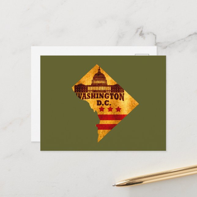 carte de washington (Devant/Arrière en situation)
