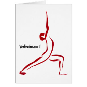Carte de Yogini du guerrier 1 - Virabhadrasana I