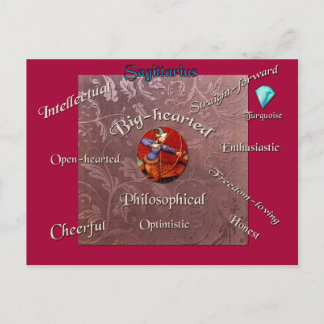Carte de zodiaque de caractéristiques de
