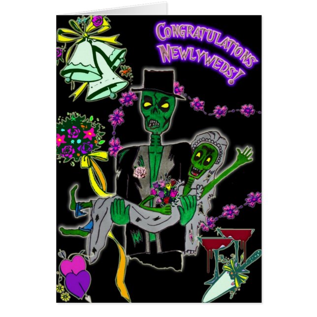 carte de zombis de nouveaux mariés (Devant)