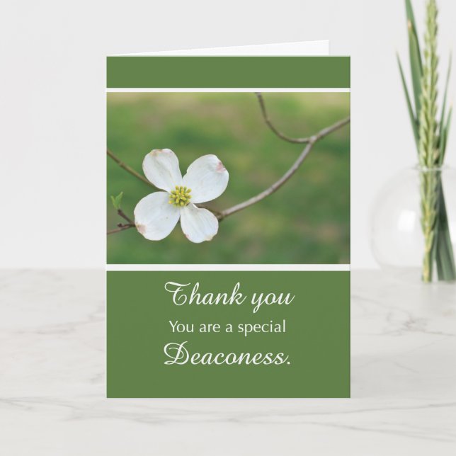 Carte Deaconess Merci Dogwood Blossom (Devant)
