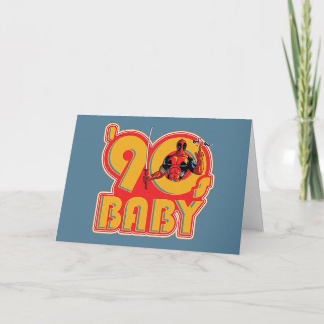 Carte Deadpool | Bébé des années 90 (Devant)