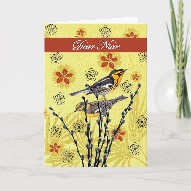 Carte Dear Niece / Hospice/Final Goodbye - Nature/birds (Devant)