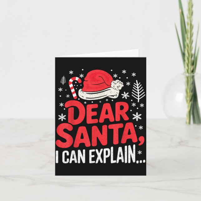 Carte Dear Santa I Can Explain Funny Christian  (Devant)