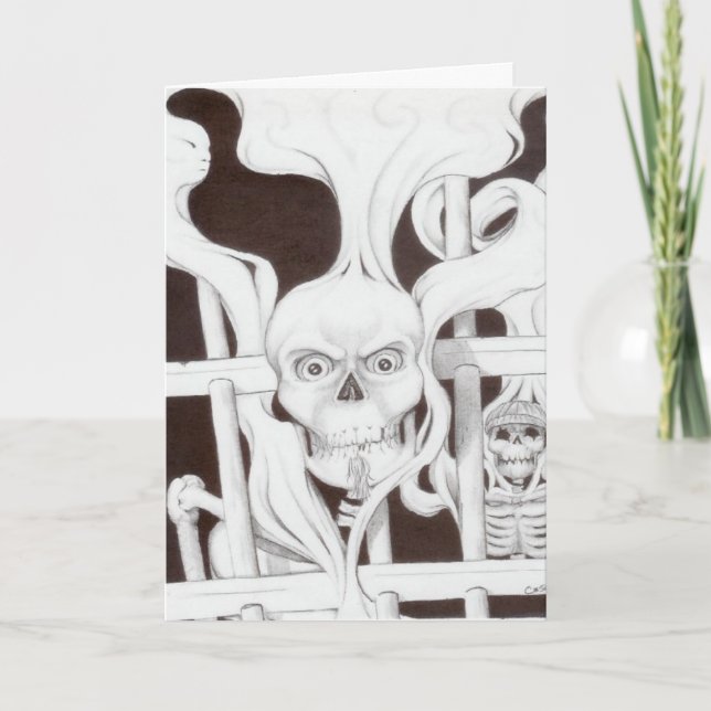 Carte deathbars pour Halloween (Devant)