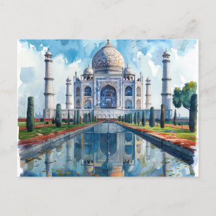 Carte d'eau Taj Mahal India