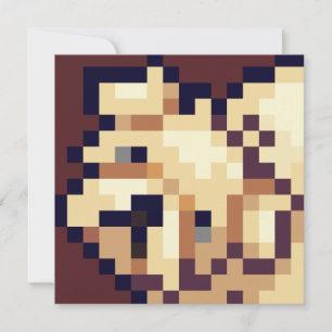 Carte Début de puppy card pixel