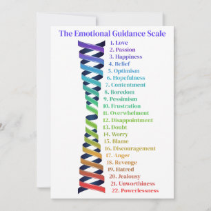 Carte d'échelle de guidance émotionnelle de la Loi