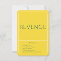 Carte d'échelle d'orientation émotionnelle Revenge