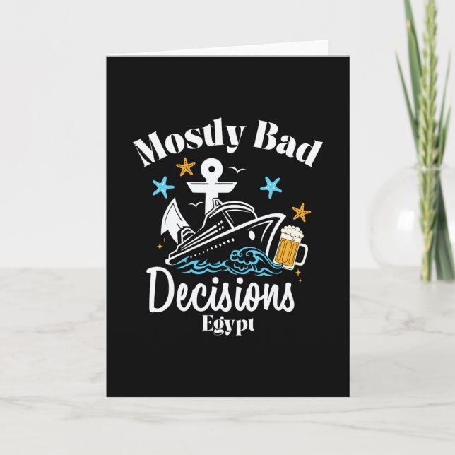 Carte Décisions Mostly D Égypte Spring Break  (Devant)