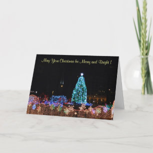 Carte d'éclairage de Noël