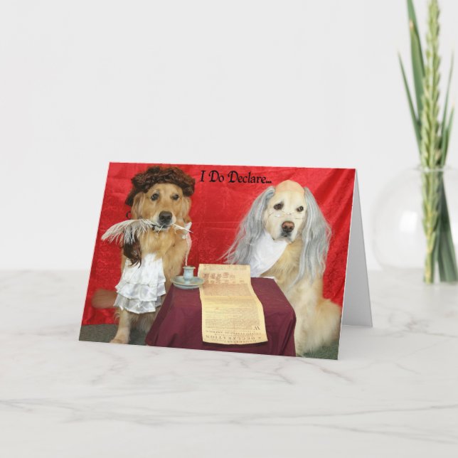 Carte Déclaration d'anniversaire d'or (Devant)