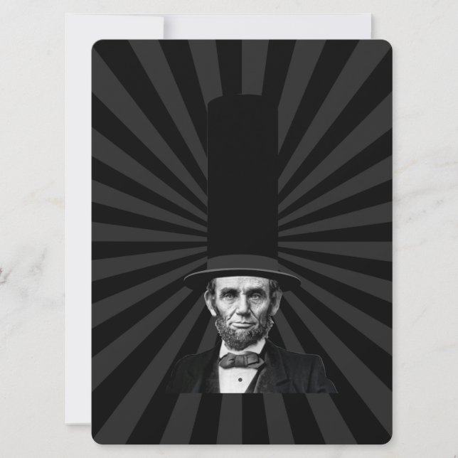 Carte Déclaration de mode présidentielle Abraham Lincoln (Devant)