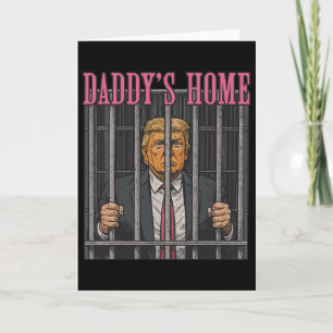 Carte Déclaration humoristique du leader emprisonné Papa