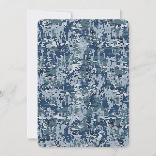 Carte Décor Camouflage numérique de la Marine (Devant)