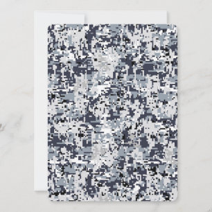 Carte Décor Camouflage numérique de style urbain