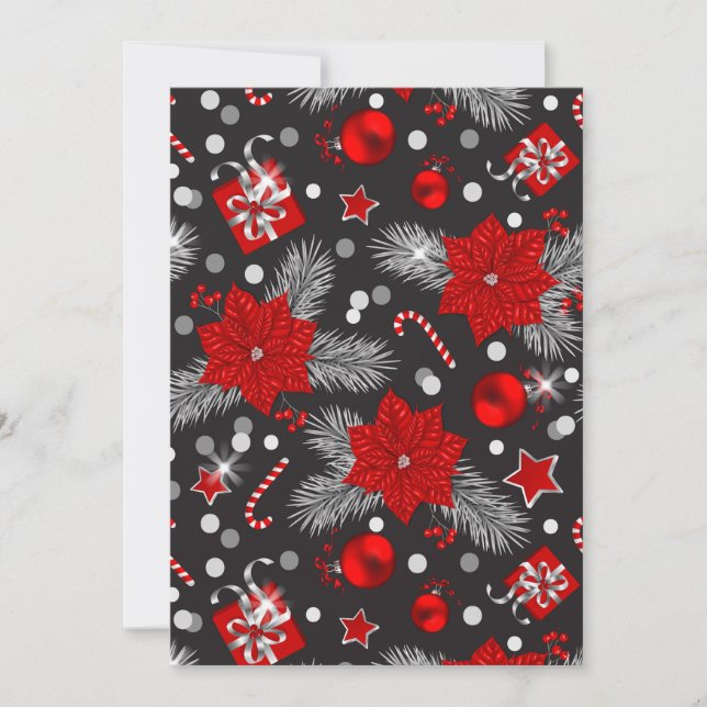 Carte Décor de Noël Design motif (Devant)