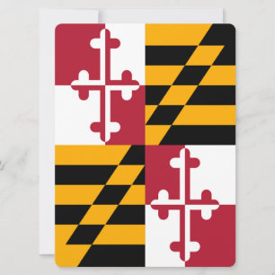 Carte Décor du drapeau de l'État du Maryland