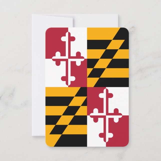 Carte Décor du drapeau de l'État du Maryland (Devant)