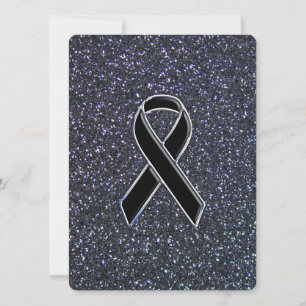Carte Décor noir en ruban