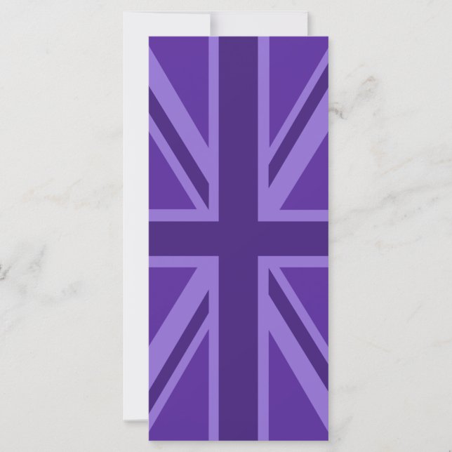 Carte Décor Union Jack Accent Violet (Devant)