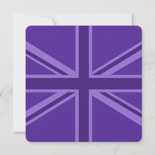 Carte Décor Union Jack Accent Violet (Devant)