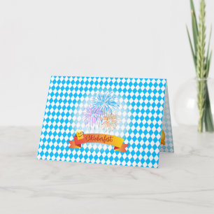 Carte Décoration de festival de bière OKTOBERFEST motif 