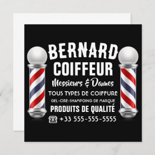 Carte Décoration de salon de coiffure