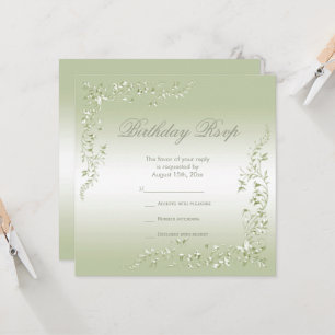 Carte Décoration de véranda élégante pour RSVP d'anniver