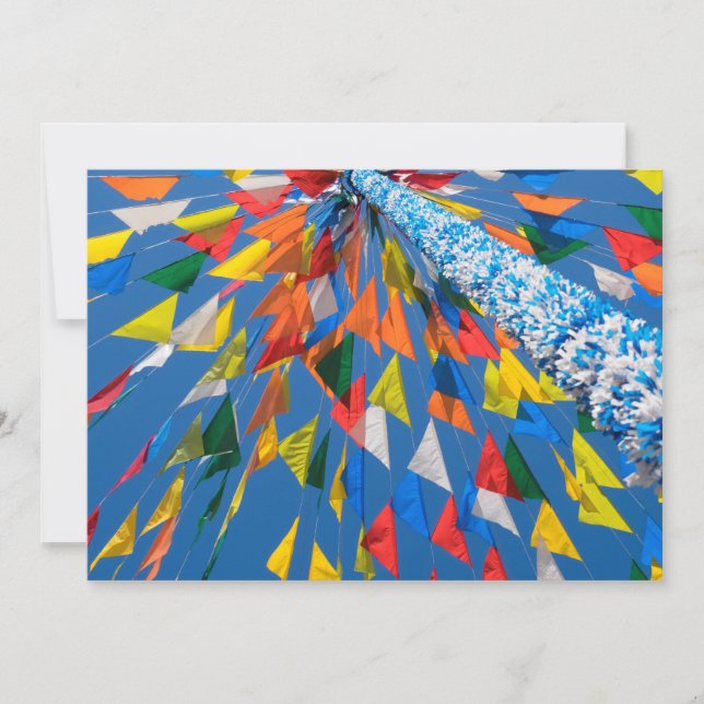 Carte Décoration du drapeau triangle (Devant)