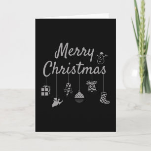 Carte Décorations de Noël joyeuses