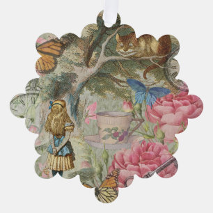 Carte Décorative Alice Chat du Cheshire Jardin de l'Arbre Wonderlan