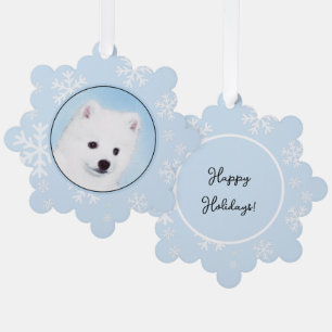 Carte Décorative American Eskimo Dog Painting - Original Dog Art
