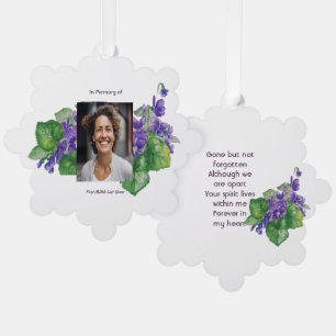 Carte Décorative Aquarelle Violet Sauvage Souvenir de Mémoire
