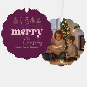 Carte Décorative Baie Rouge Gribouillis Cadeau de Noël à conserver