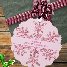 Carte Décorative Balise cadeau minimaliste Élégante pour reflet ros
