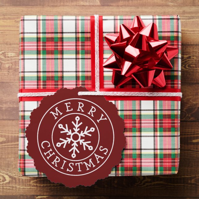 Carte Décorative Balise Joyeux Noël Snowflake (Insitu (Cadeau))