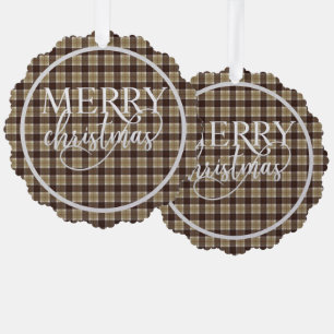 Carte Décorative Bannockbane écossaise Tartan Christmas