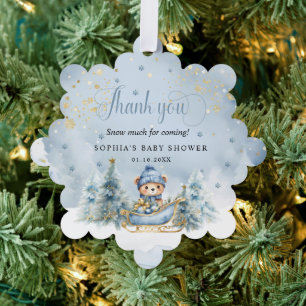 Carte Décorative Bébé Il fait froid à l'extérieur de l'hiver Ours M