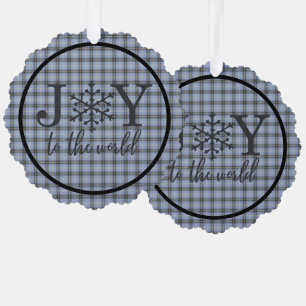 Carte Décorative Bell des frontières Tartan écossais Noël