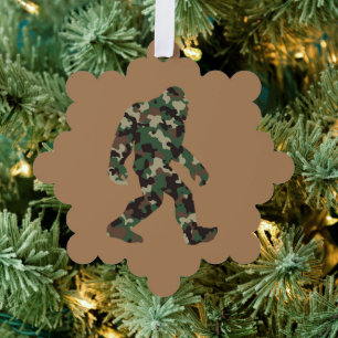 Carte Décorative Bigfoot Sasquatch Camouflage