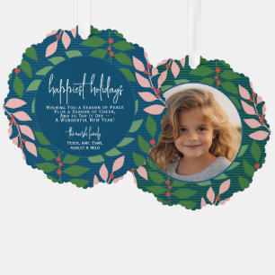 Carte Décorative Bleu botanique moderne - Photo - Fêtes les plus he