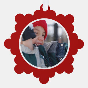 Carte Décorative Bordure des fêtes rouges