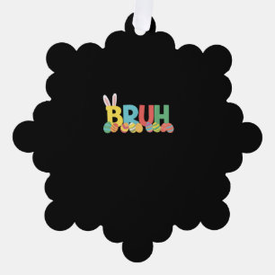 Carte Décorative Bruh Bunny Pâques mème mignon Pour Enfants _11
