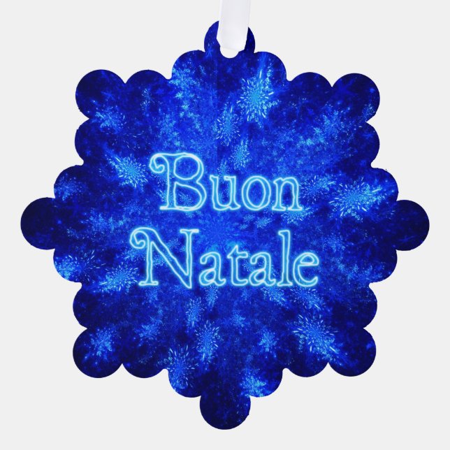 Carte Décorative Buon Natale - Snowburst (Recto)
