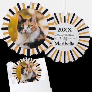 Carte Décorative Calico Cat Noël